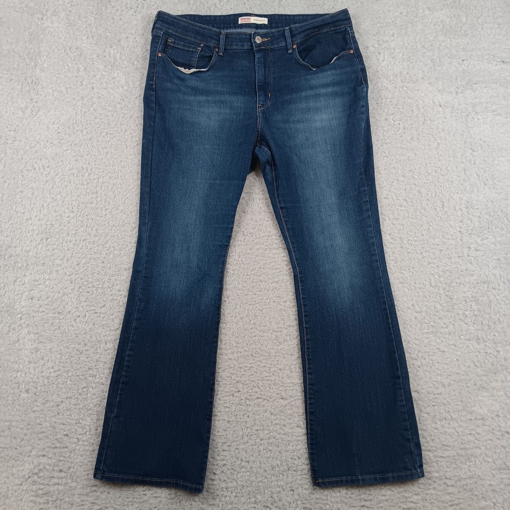 Signature by Levi Strauss & Co. Jeans Mid-Rise Bootcut Women 16S Blue 94364-0052
